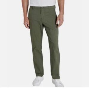 NEW Weatherproof Vintage Men's 32X32 Regular Fit Green Stretch Canvas Workwear